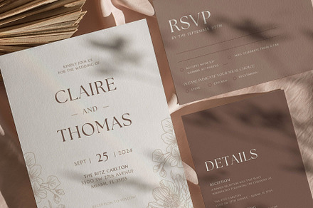 Biege Invitation Canva Template
