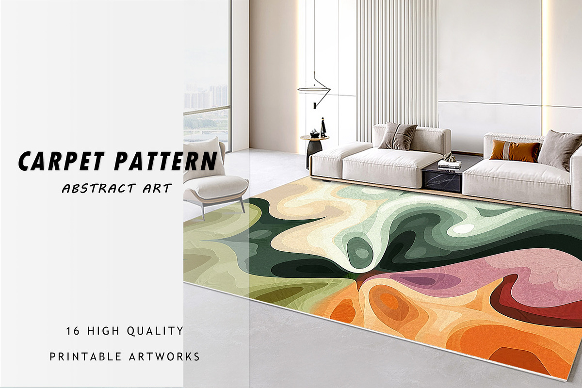 Abstract retro carpet, a Pattern Graphic by DamonYang's shop (Photo 4 of 6)