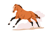 Race horses, stallions running set, an Animal Illustration by Good Studio (Thumbnail 2 of 7)