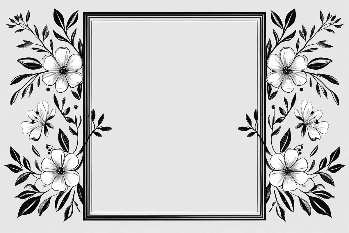 Elegant Floral Frame Bundle, an Illustration by Creativeshirt (Photo 6 of 9)