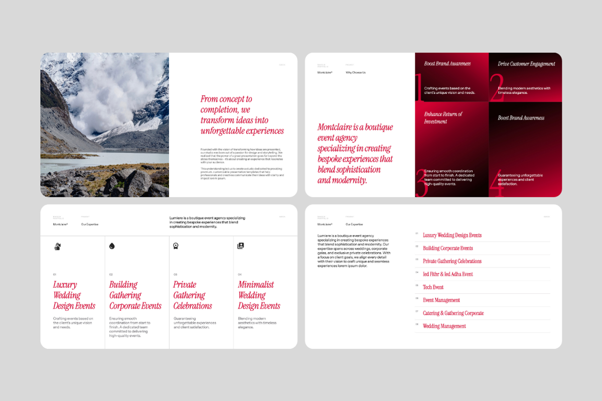 Montclair Creative Portfolio Keynote preview 3