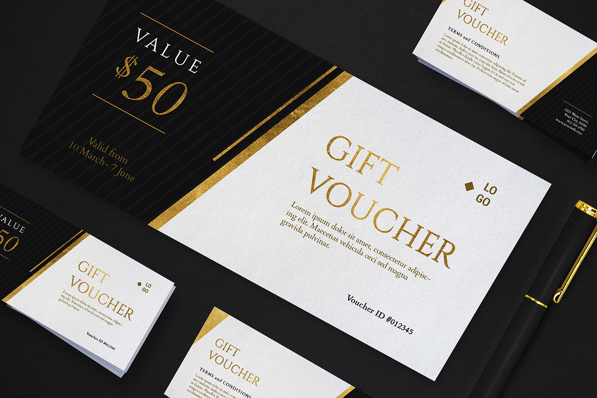 Gift Voucher, a Card Template by Creativestoree (Photo 2 of 3)