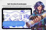 345 Fantasy Map Builder Stamps, a Brush Add-On by Selentaori Studio (Thumbnail 6 of 10)