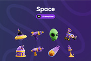 Space 3D Icons, an Object 3D Model by Rakata Studio (Thumbnail 7 of 7)