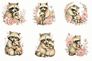 Whimsical Mother's Day Raccoon Clipa, an Illustration by Designworld (Thumbnail 3 of 8)