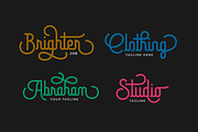 Brotherline - Logotype Font, a Script Font by Hendra Pratama (Thumbnail 10 of 19)