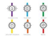 Chakra Set, an Illustration by BlackBird Foundry (Thumbnail 3 of 3)