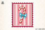 Christmas Coquette Stamps Clipart, an Illustration by Libby Wishes (Thumbnail 7 of 11)
