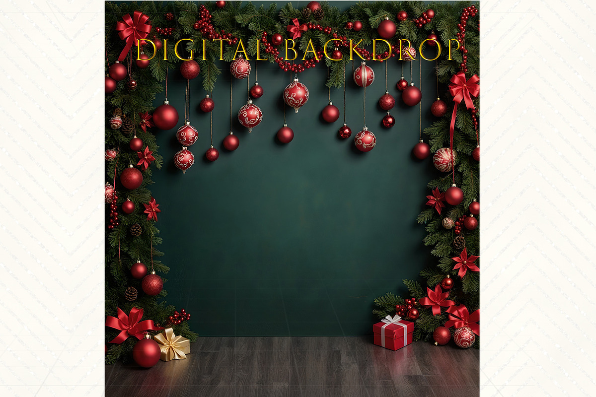 Christmas Digital Backdrop, a Background Graphic by MajorArtTm (Photo 3 of 6)