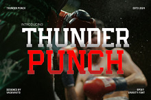 Thunder Punch Sport Varsity Font