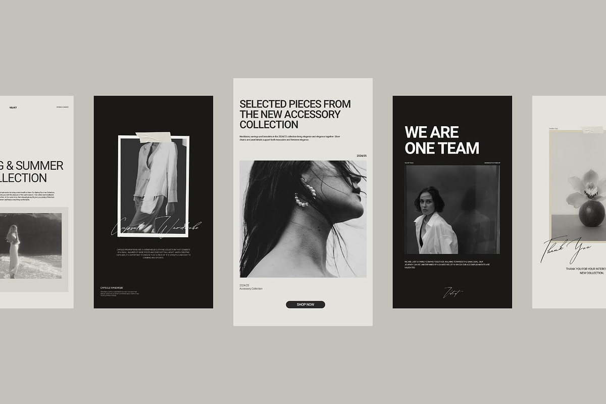 Velvet / Canva Story Templates, a Social Media Template by Mia Branding Studio (Photo 3 of 6)