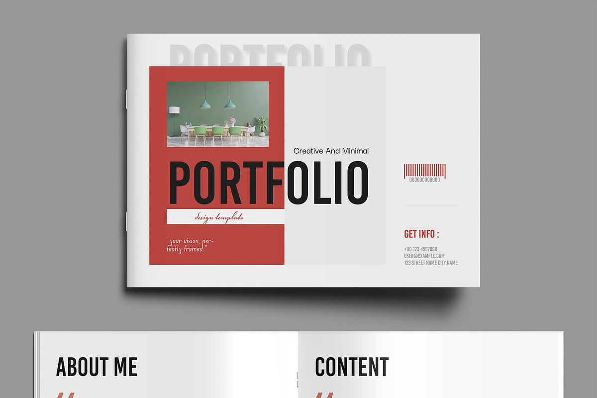 Minimal Portfolio Layout Template, a Brochure Template by MightyDesign (Photo 2 of 8)