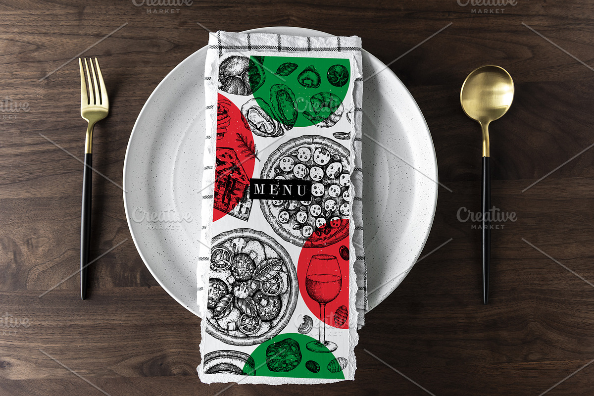 Italian Food Sketches & Designs, a Food Illustration by Yevheniia (Photo 6 of 10)