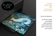 Cyanotype Woodland Paintings, a Background Graphic by The Dutch Lady Designs (Thumbnail 2 of 7)