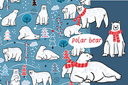 Polar bear, a Pattern Graphic by GooseFrol (Thumbnail 1 of 8)