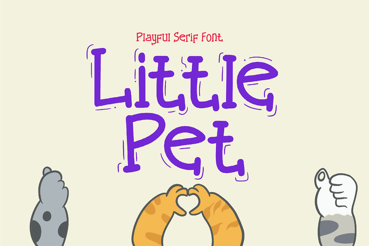 Little Pet cute font, a Font by WAP (Photo 1 of 6)