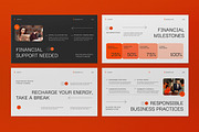 White Orange Business Plan PPT, a Presentation Template by graphicook (Thumbnail 4 of 5)