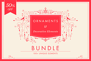 Decorative Vector Ornaments Bundle, a Decorative Illustration by digiful (Thumbnail 1 of 9)