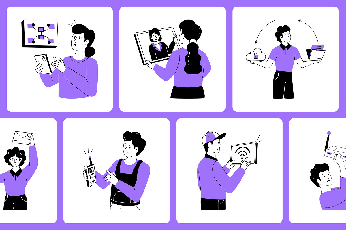 Networking and Communication, a Technology Illustration by Vectors Market (Photo 6 of 9)