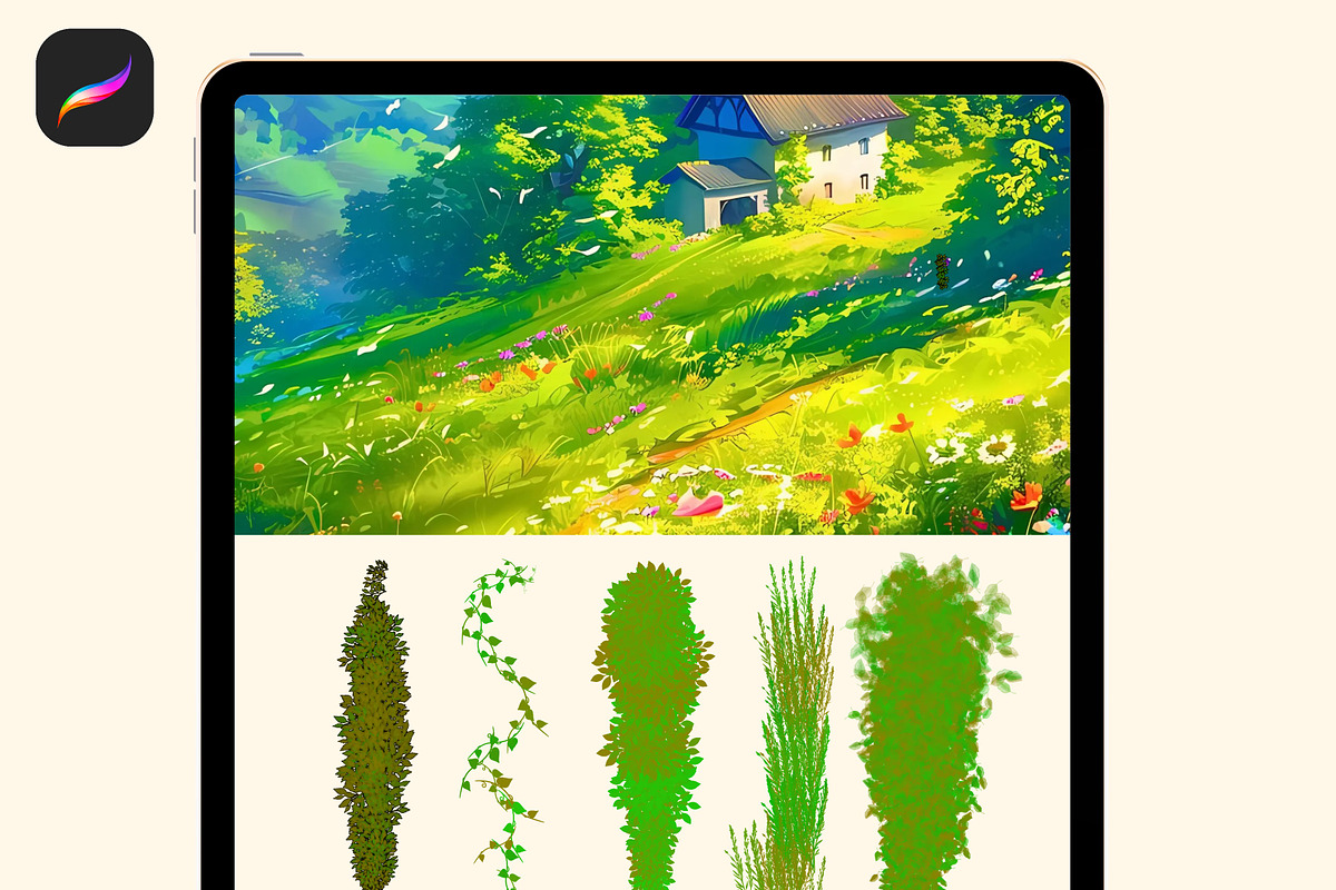 Procreate forest nature brushes