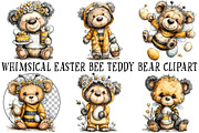 Whimsical Easter Bee Teddy Bear Clip, an Illustration by OK Design (Thumbnail 2 of 6)