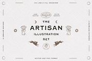 Artisan Illustration and Emblem Set, an Object Graphic by rouxsupplyco (Thumbnail 1 of 18)