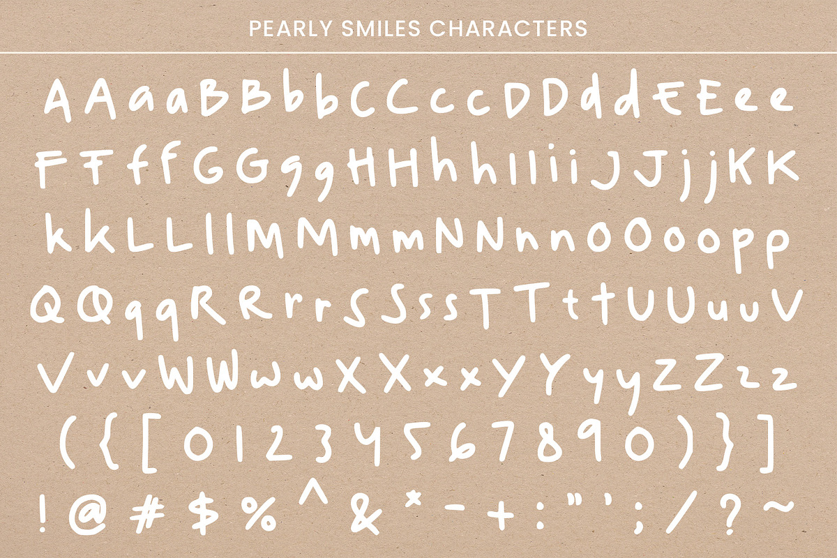 Pearly Smiles - Delightful Font, a Handwritten Font by RagamKata (Photo 14 of 14)