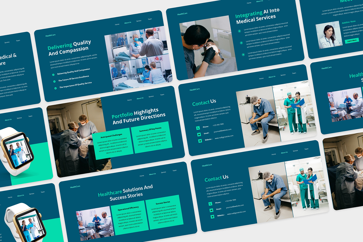Medical & Healthcare Keynote, a Presentation Template by Annora Studio (Photo 4 of 5)