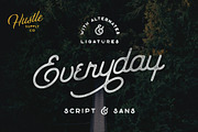 The Everyday Font Duo, a Script Font by Hustle Supply Co. (Thumbnail 1 of 7)