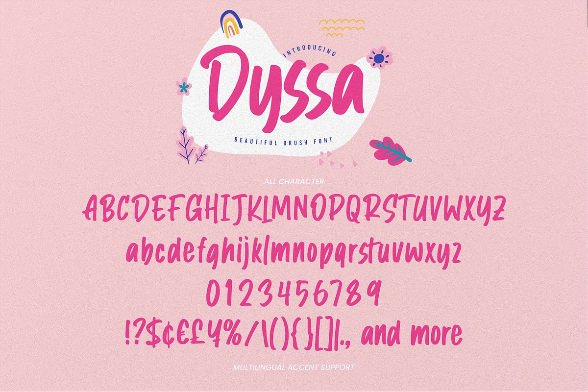 Dyssa – Beautiful Brush Font, a Handwritten Font by Gassstype (Photo 6 of 8)