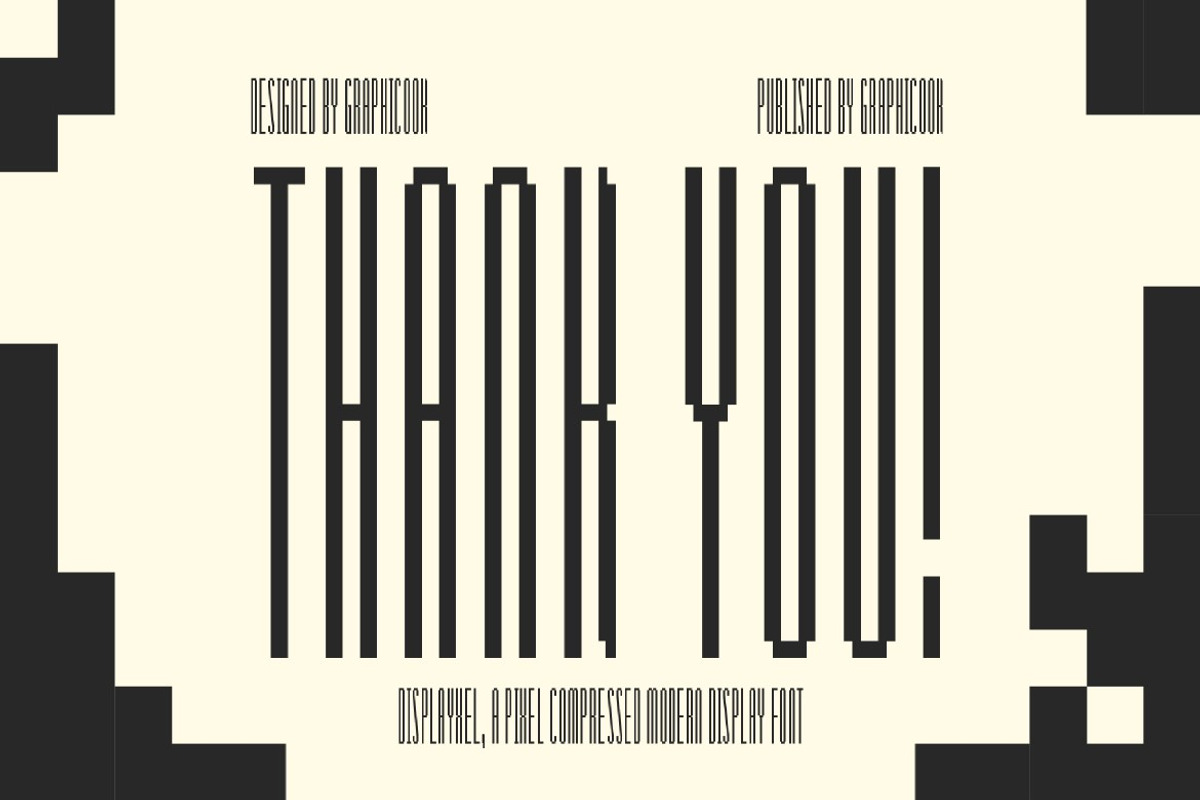 Displayxel, a Sans Serif Font by graphicook (Photo 10 of 10)
