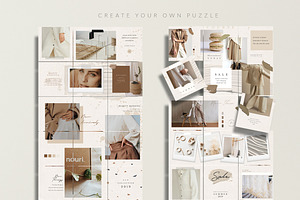 Instagram Puzzle Amelie - Canva & PS