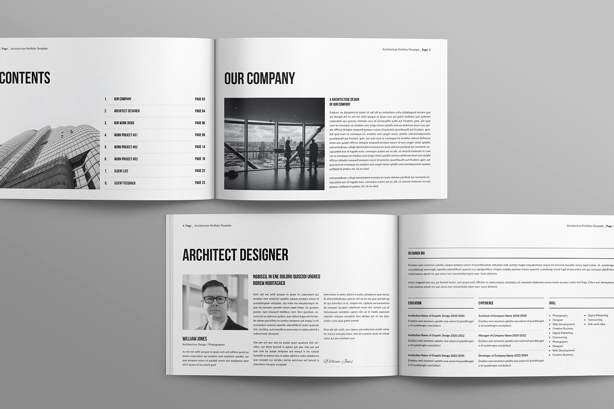 Architecture Portfolio Template Land preview 3