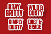 Stardust - Condensed Texture Font, a Sans Serif Font by Pian45 Studio (Thumbnail 4 of 8)