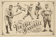 20 Vintage Baseball Elements, an Object Graphic by Chad Alan Steinborn (Thumbnail 3 of 4)