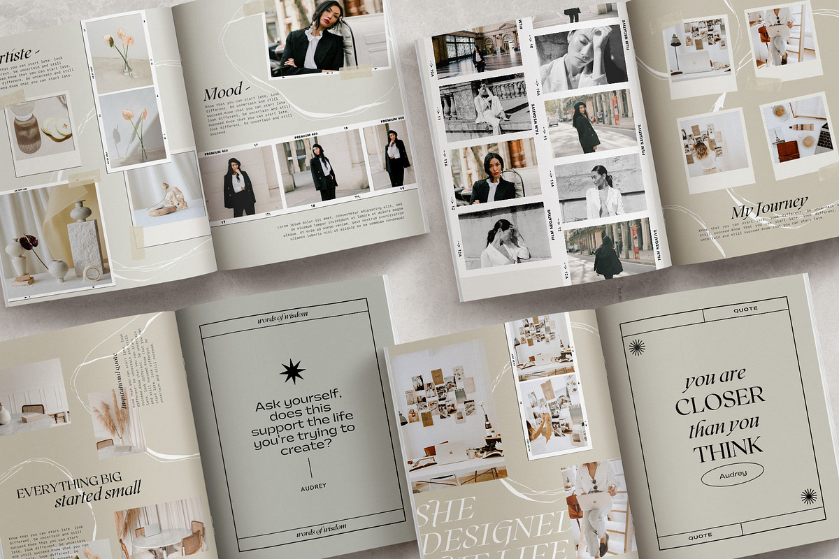 Aesthetic Ebook Template CANVA, a Magazine Template by Studio Loire (Photo 8 of 17)
