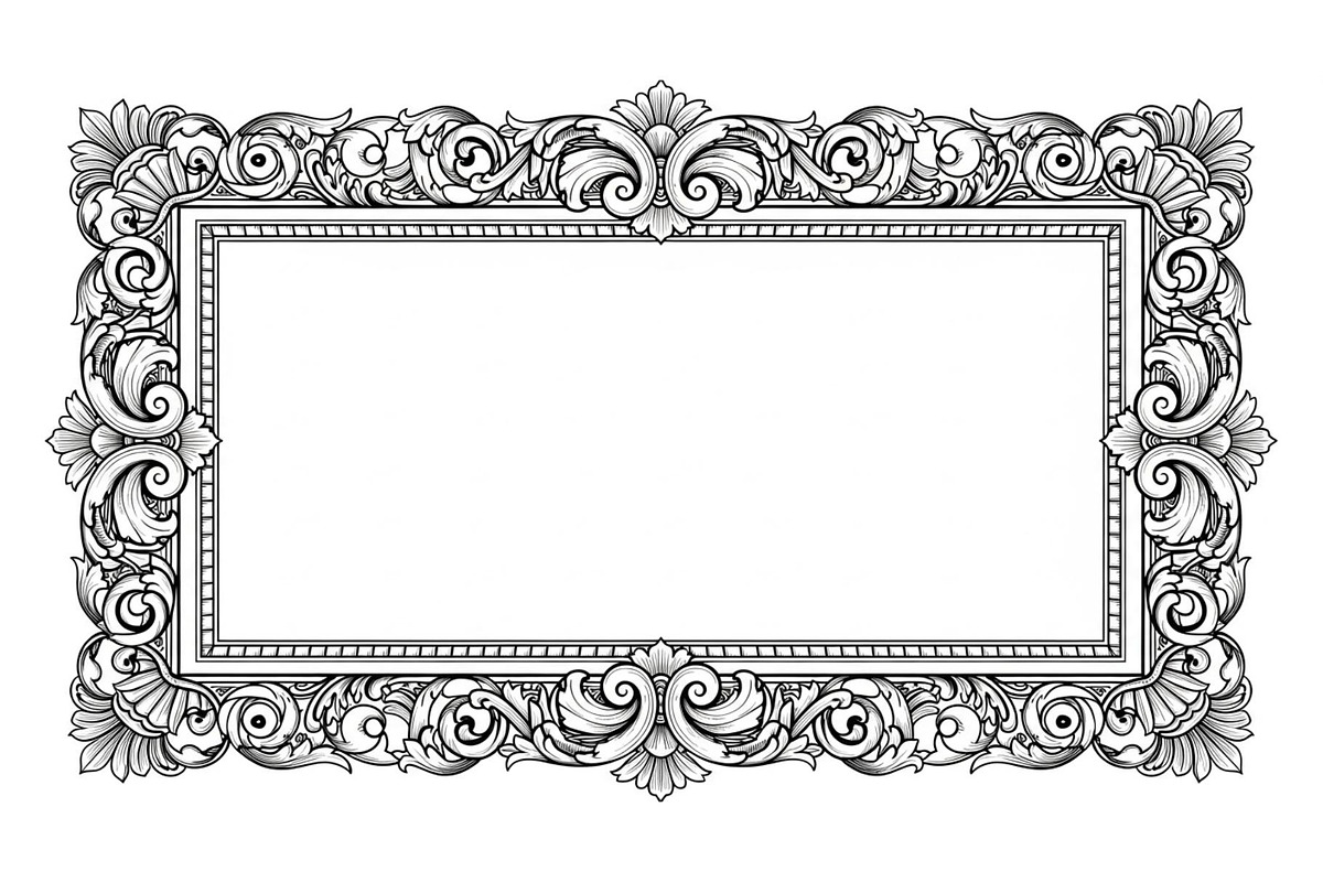 Vintage Rectangle Frame SVG Bundle, an Illustration by Designs_River (Photo 21 of 31)