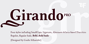 BF Girando Pro, a Serif Font by BrassFonts (Thumbnail 1 of 6)