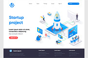 Isometric Landing Page Template, an Illustration by alexdndz (Thumbnail 15 of 29)