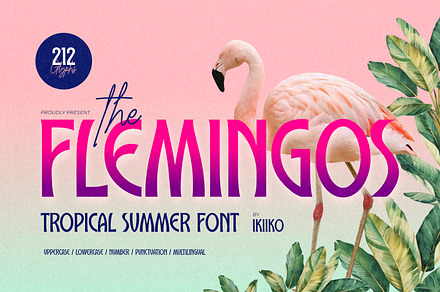 The Flemingos - Tropical Summer Font