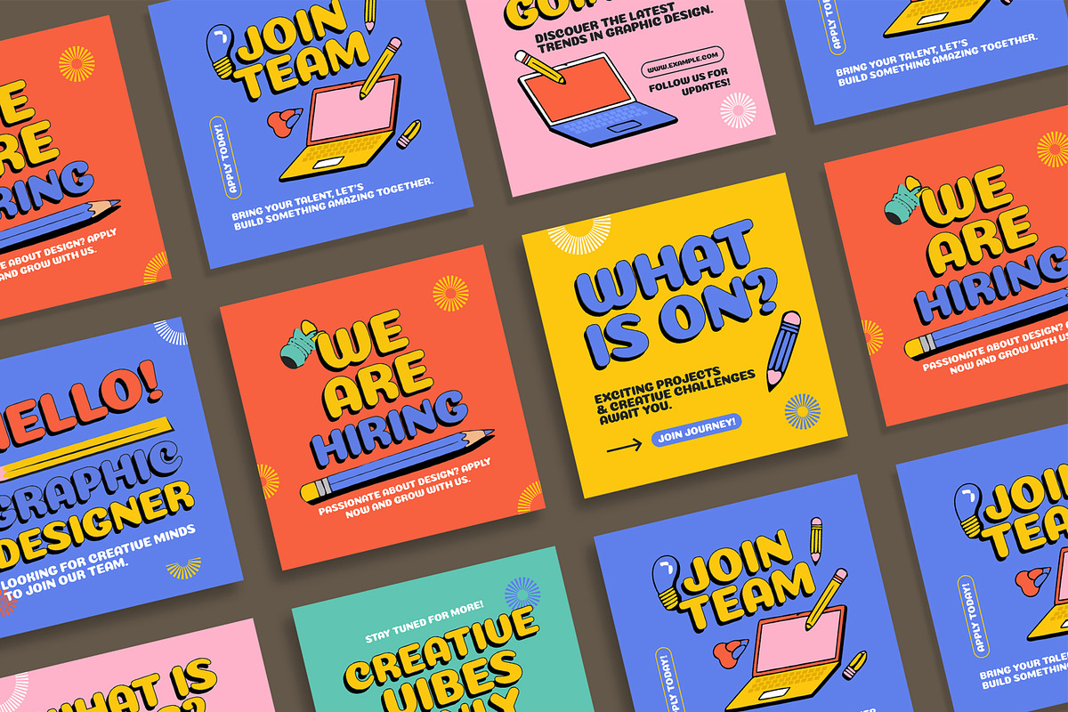 Colorful Social Media Post Template preview 2