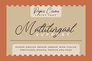 Paper Creme - Display Script Font, a Script Font by Inviline.co (Thumbnail 10 of 12)
