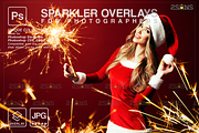 Sparkler overlay, Photoshop overlay, an Object Graphic by 2SUNS (Thumbnail 2 of 10)