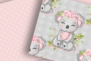 Cute Koala Digital Paper Pack