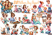 Funny Mothers Day Clipart, an Illustration by DreamCafeArt (Thumbnail 1 of 6)