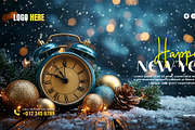 Happy New Year Template Bundle, a Social Media Template by gstudiovect21 (Thumbnail 4 of 16)