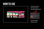 Retro 80s Text Styles byDBDS, a Brushes & More by dbdslondon (Thumbnail 3 of 8)