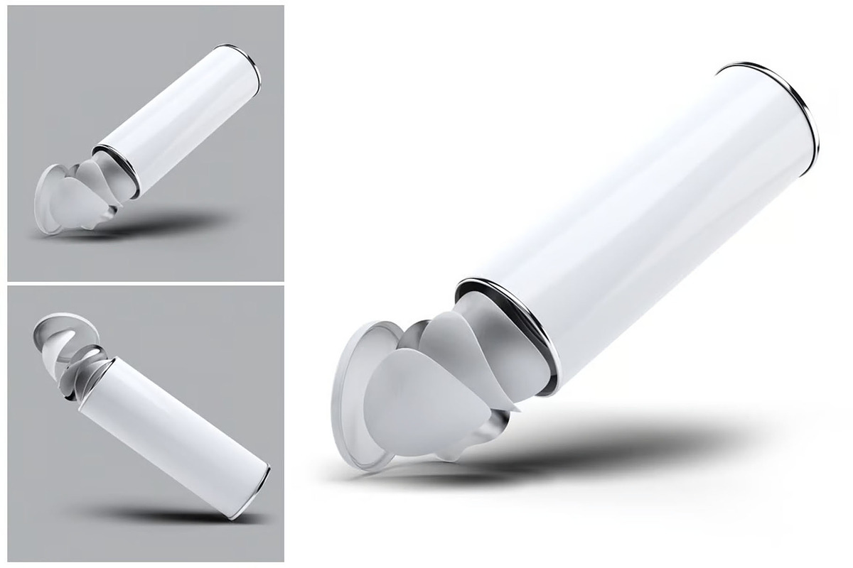 Cylindrical Container Mock-Up, a Packaging Mockup by DesignRushMarket (Photo 9 of 15)
