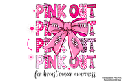 Football Pink Out, Breast Cancer PNG, a Graphic by Clipart Bloom (Thumbnail 1 of 2)
