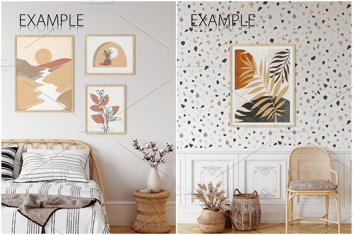 Frame & Wall Mockup Bundle - 6, a Print Template by Yuri-U (Photo 12 of 16)